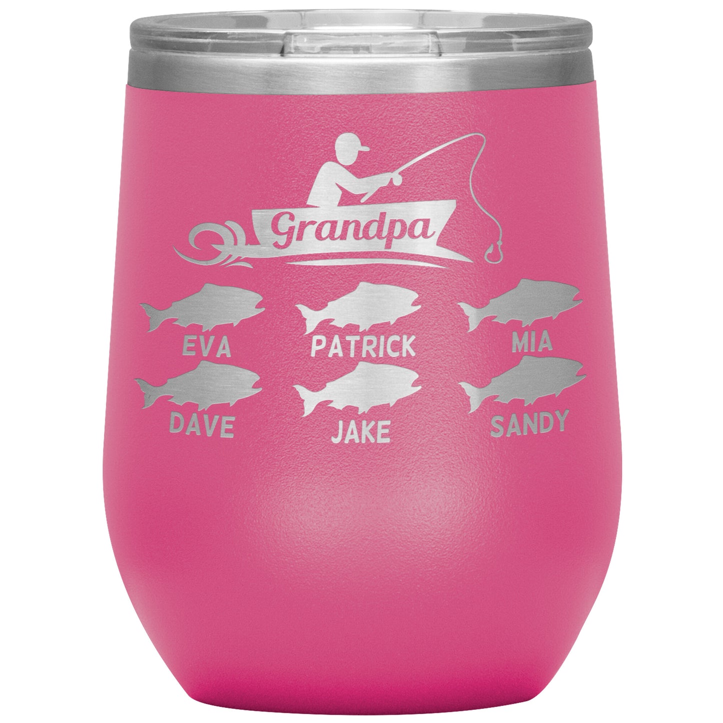 Grandpa Fishing Personalize Tumbler