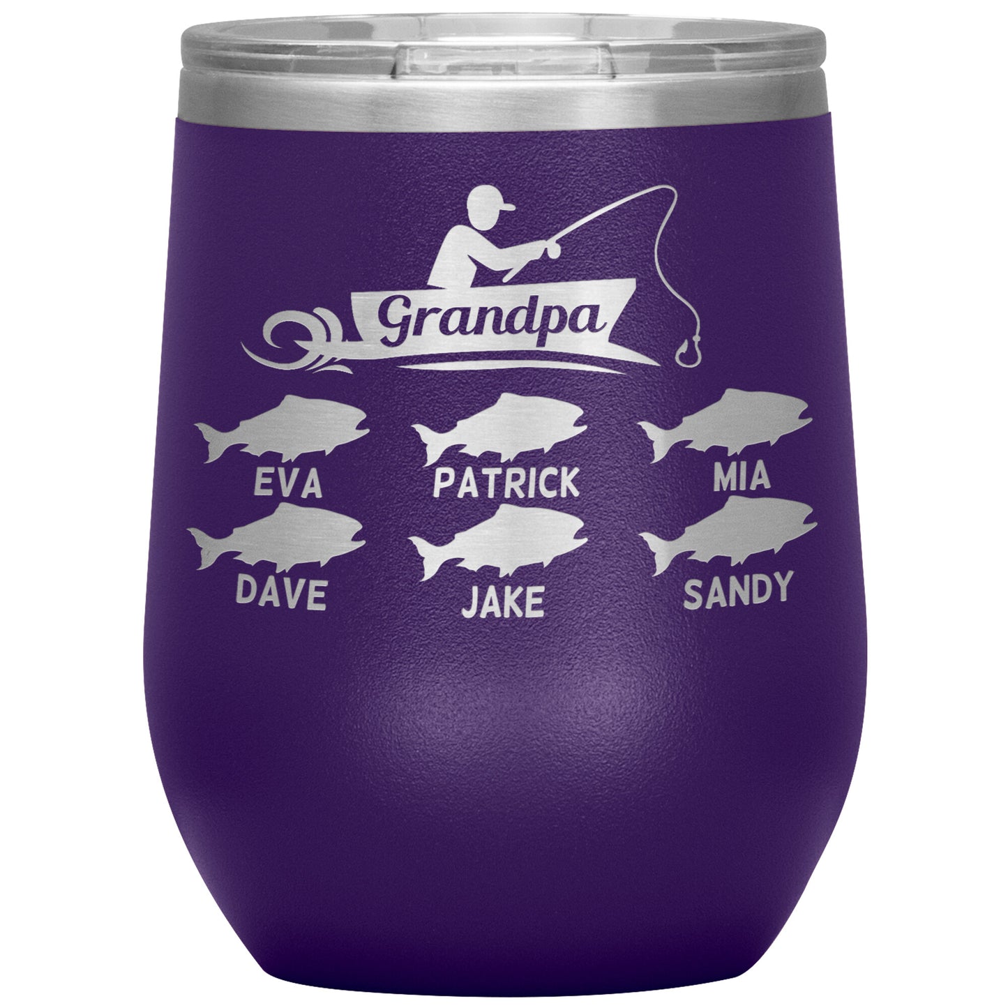 Grandpa Fishing Personalize Tumbler