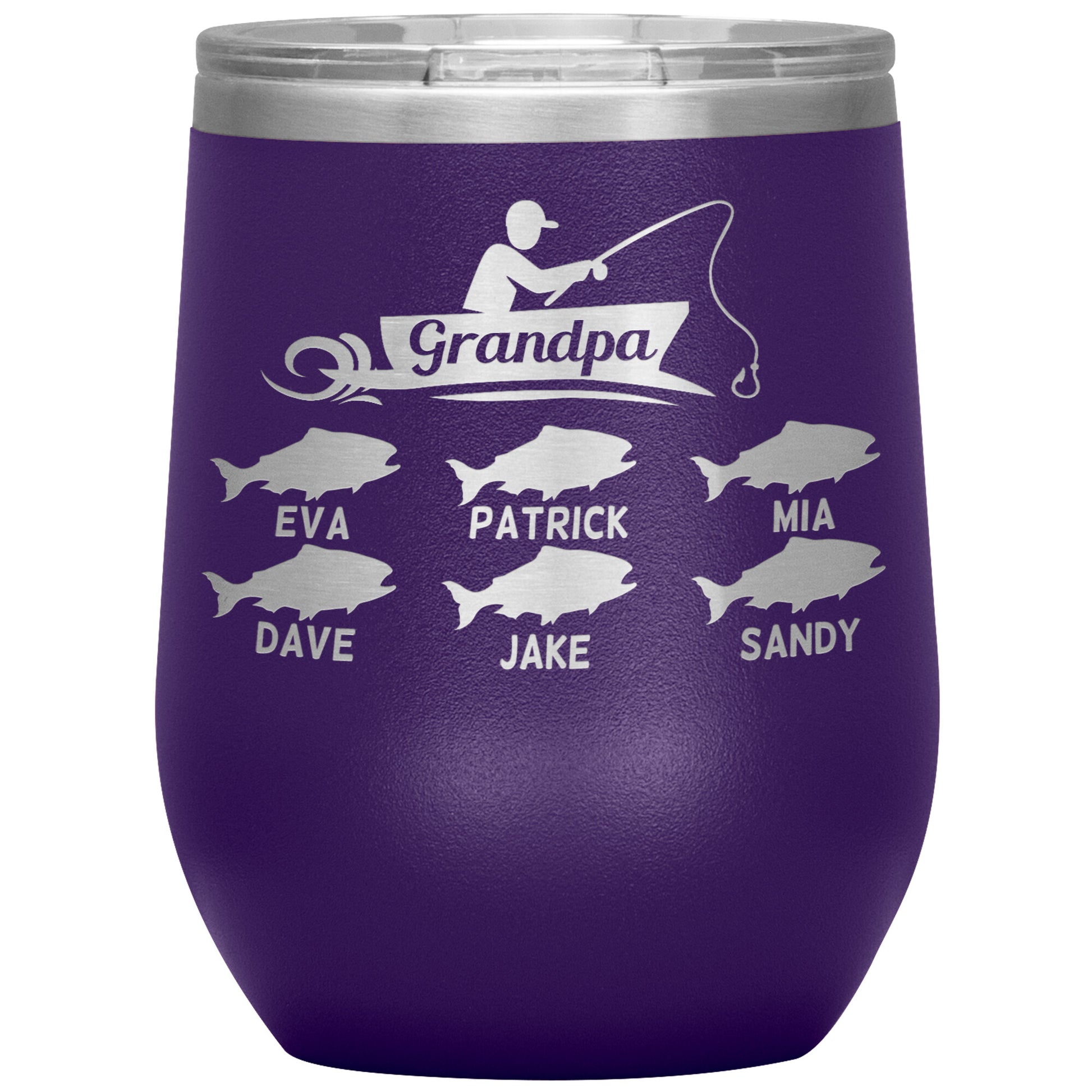 Grandpa Fishing Personalize Tumbler