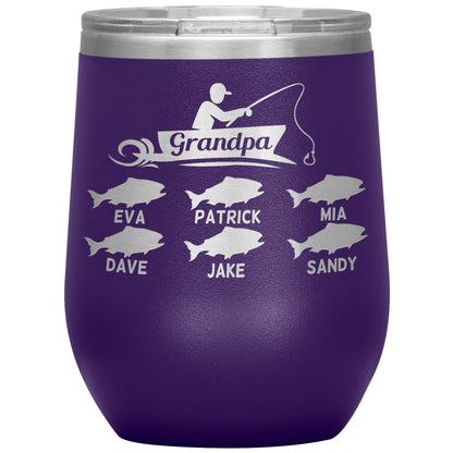 Grandpa Fishing Personalize Tumbler