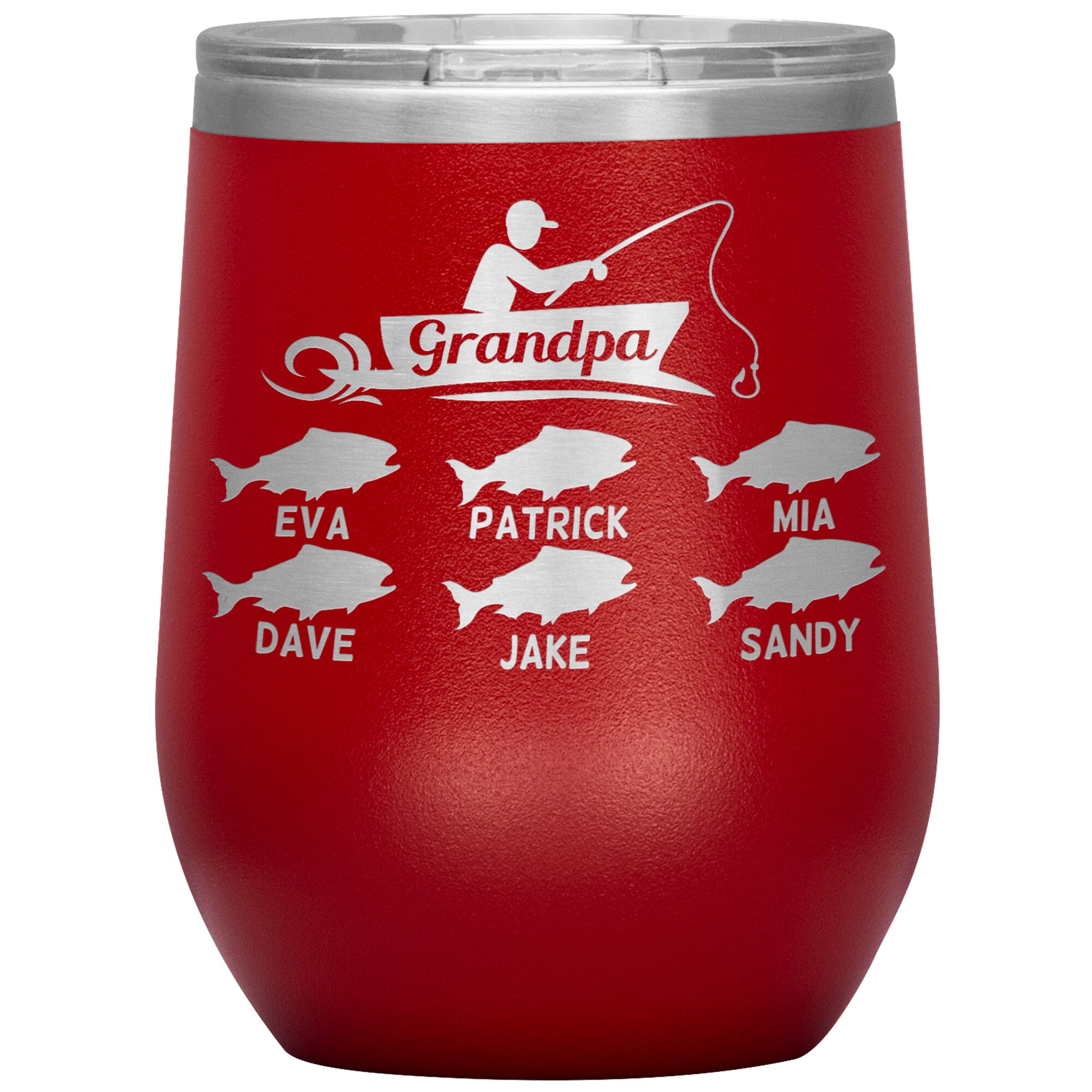 Grandpa Fishing Personalize Tumbler