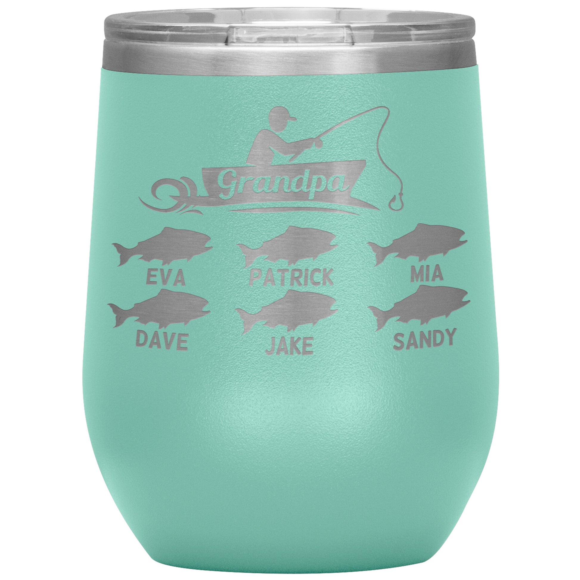 Grandpa Fishing Personalize Tumbler
