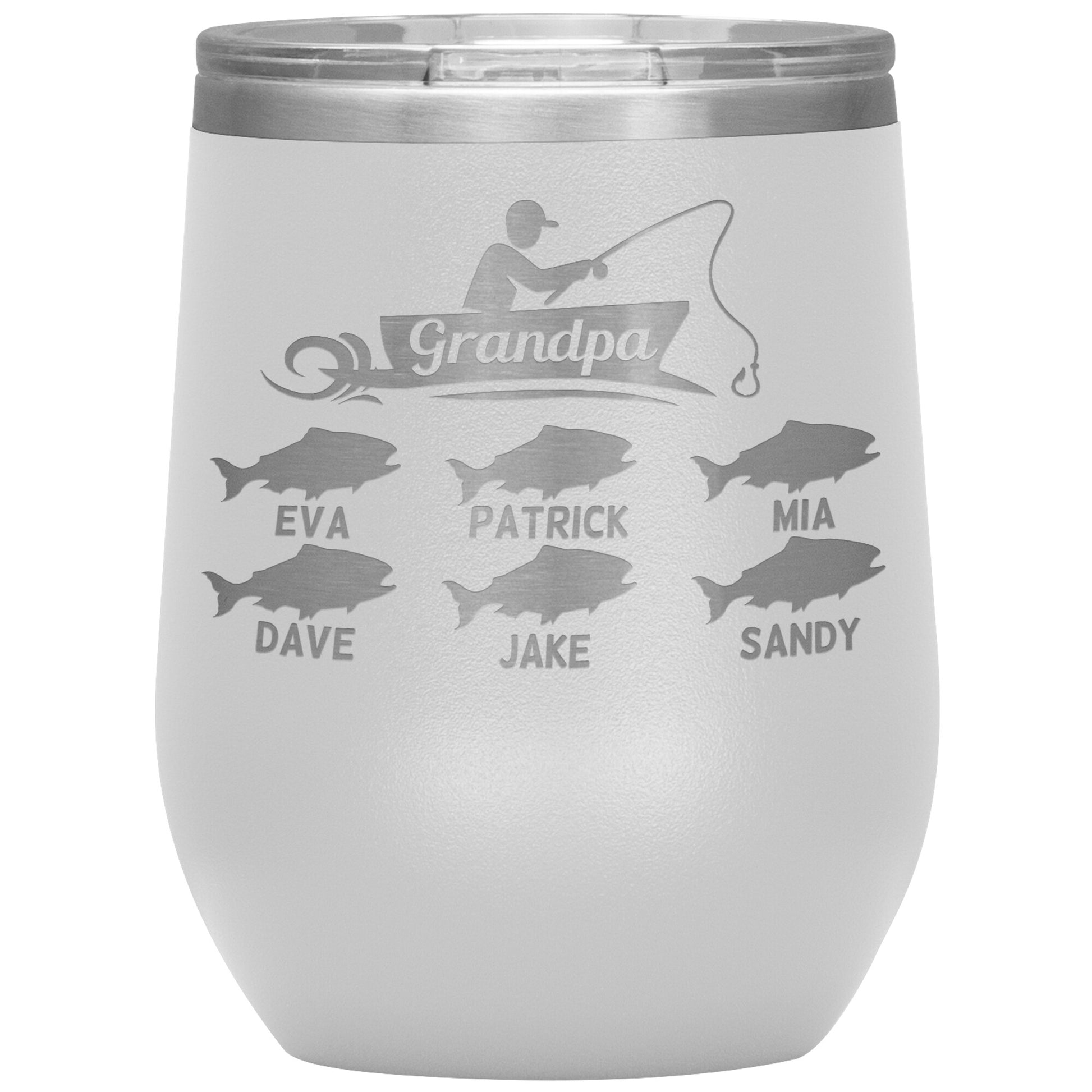 Grandpa Fishing Personalize Tumbler