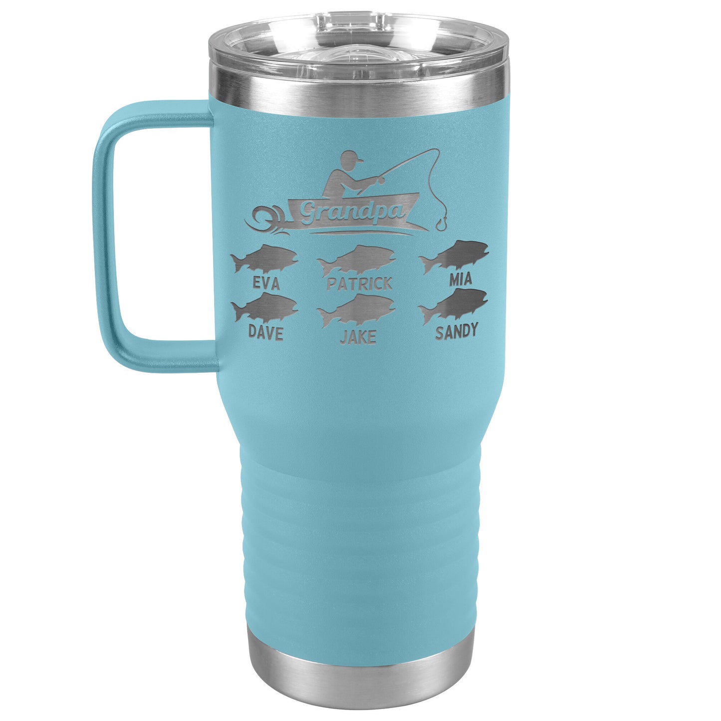 Grandpa Fishing Personalize Tumbler