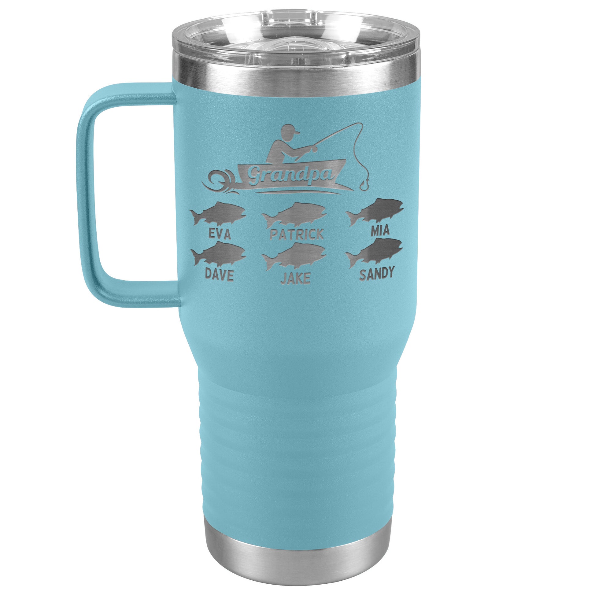 Grandpa Fishing Personalize Tumbler