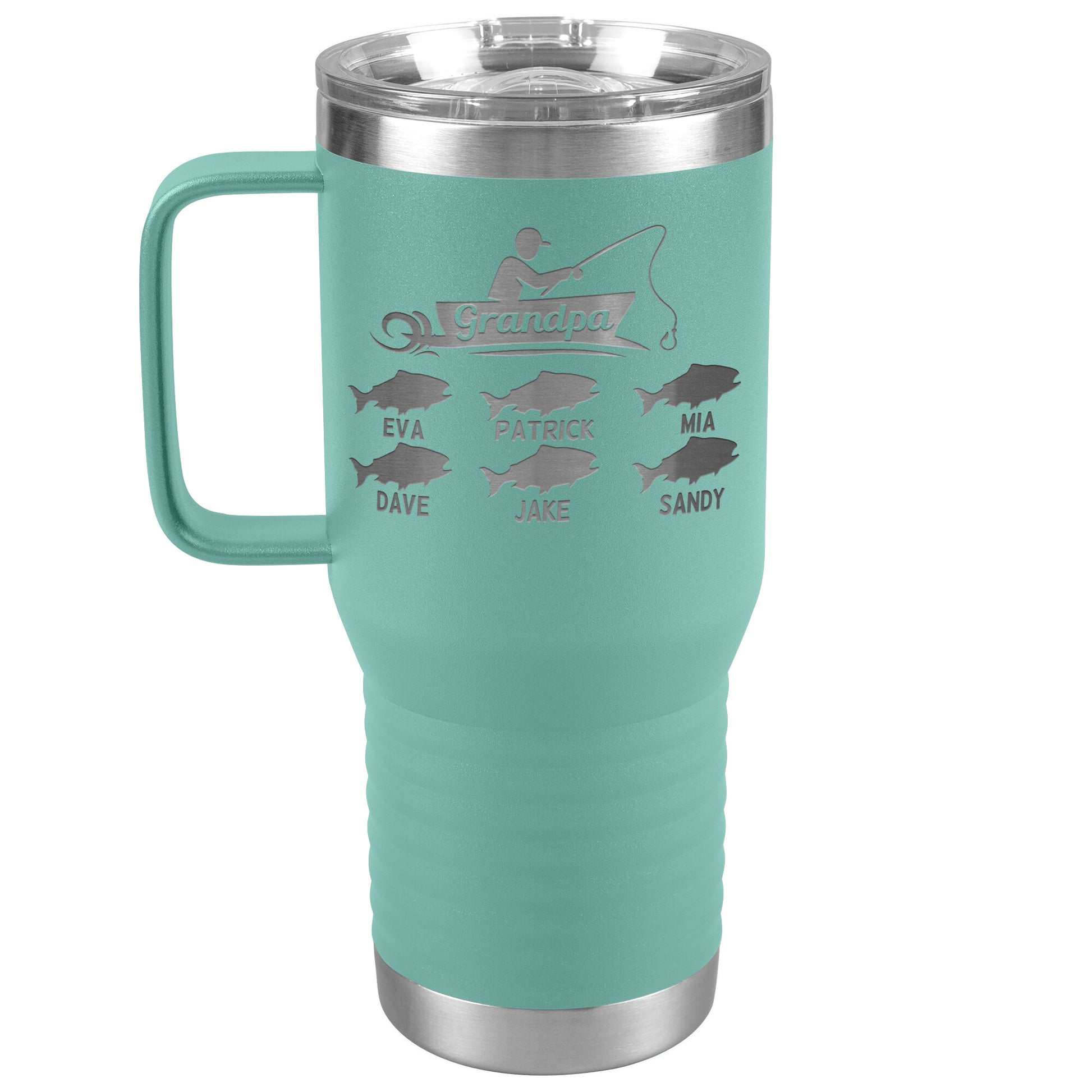 Grandpa Fishing Personalize Tumbler