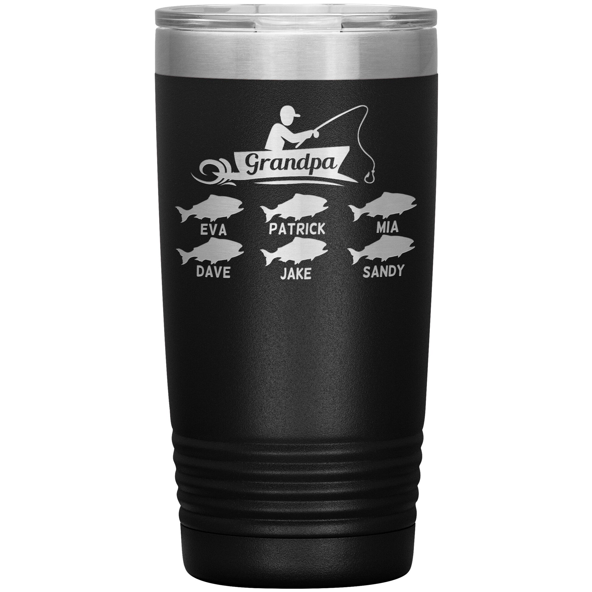 Grandpa Fishing Personalize Tumbler