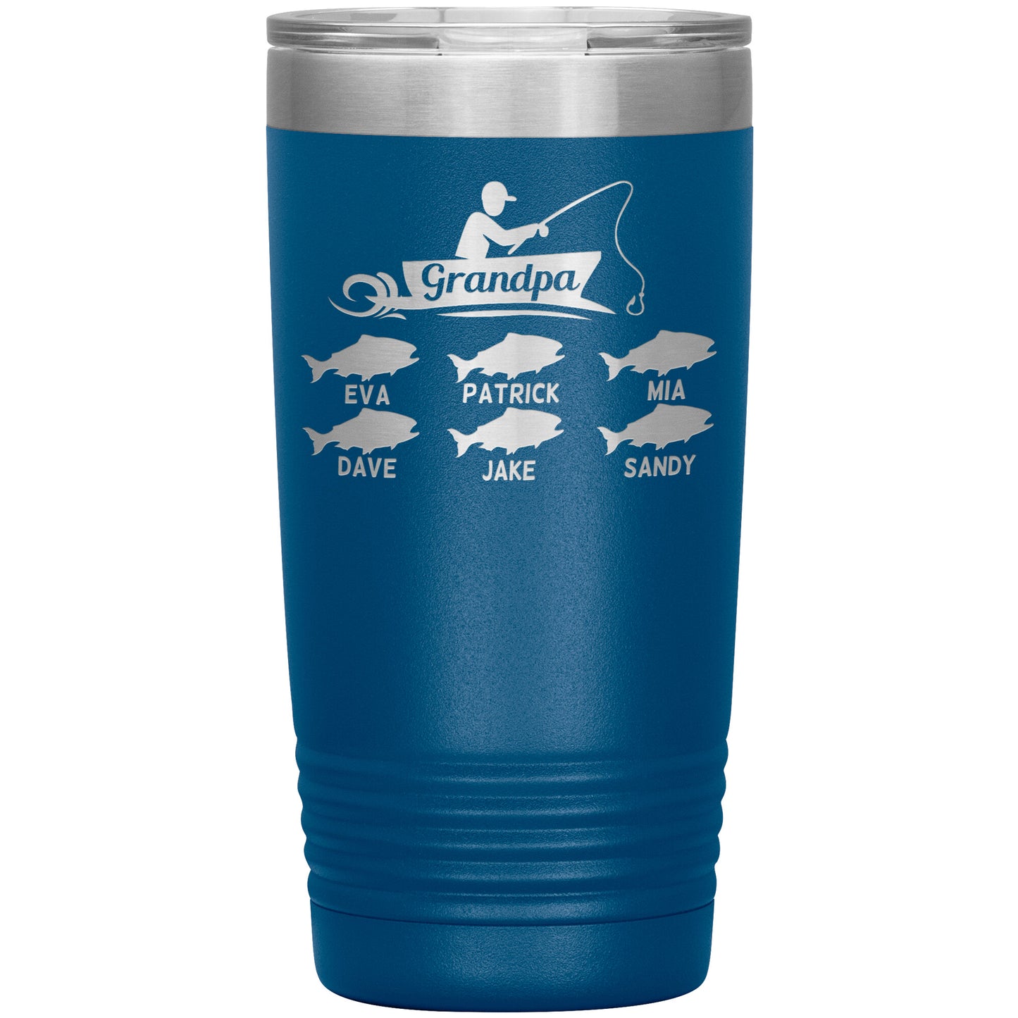 Grandpa Fishing Personalize Tumbler