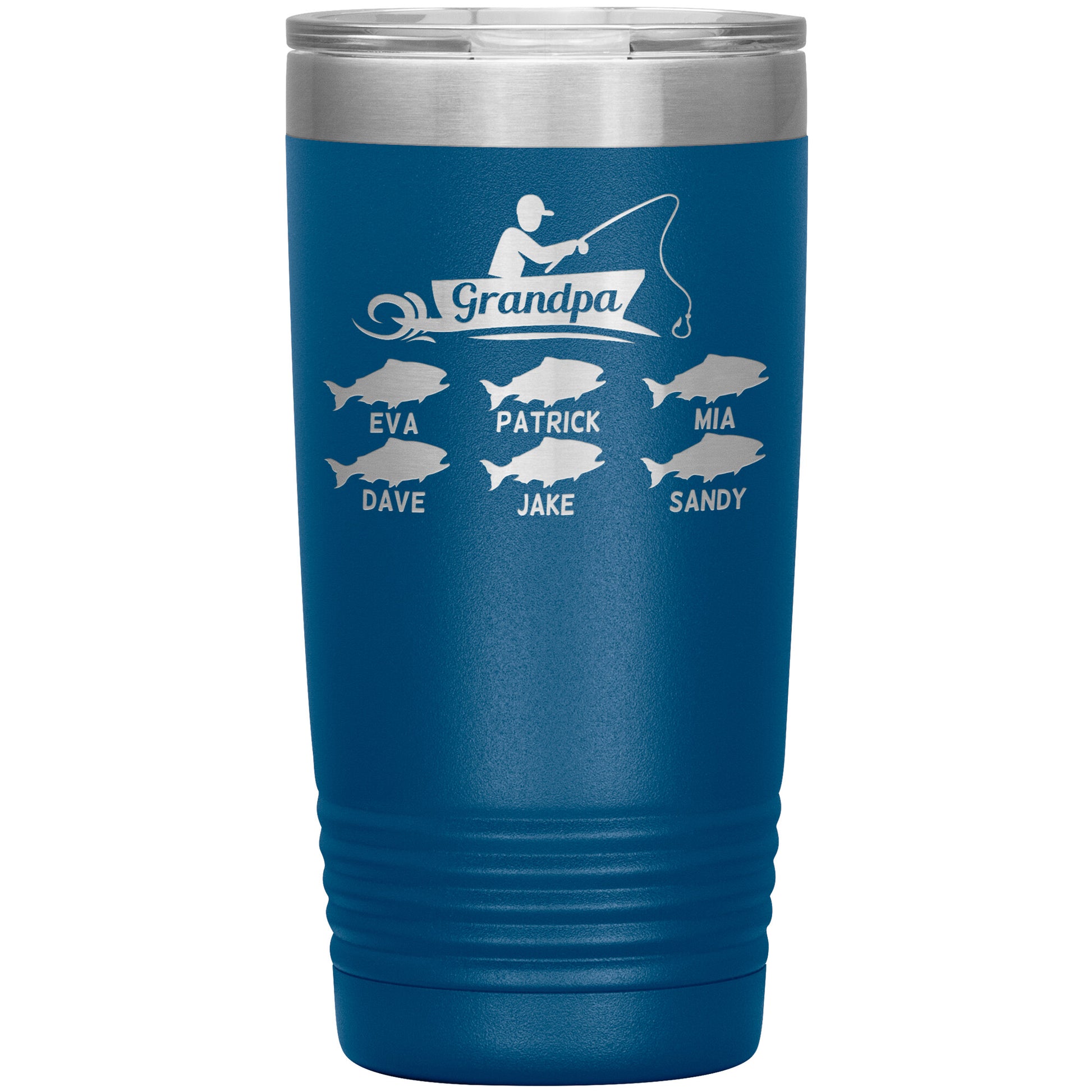 Grandpa Fishing Personalize Tumbler
