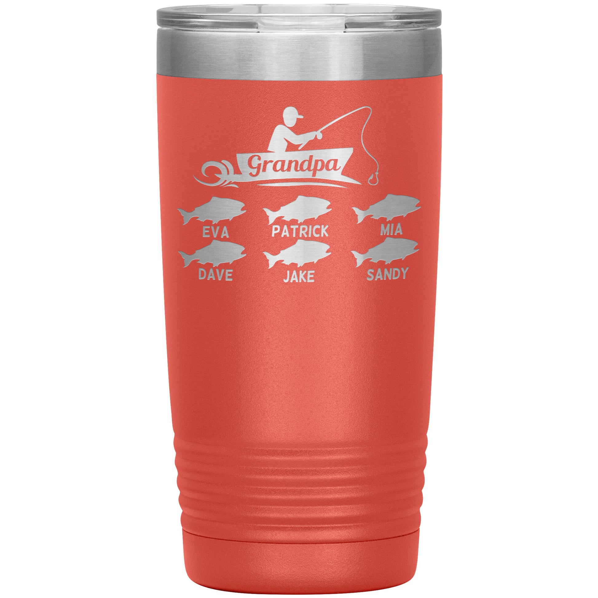 Grandpa Fishing Personalize Tumbler