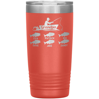 Grandpa Fishing Personalize Tumbler