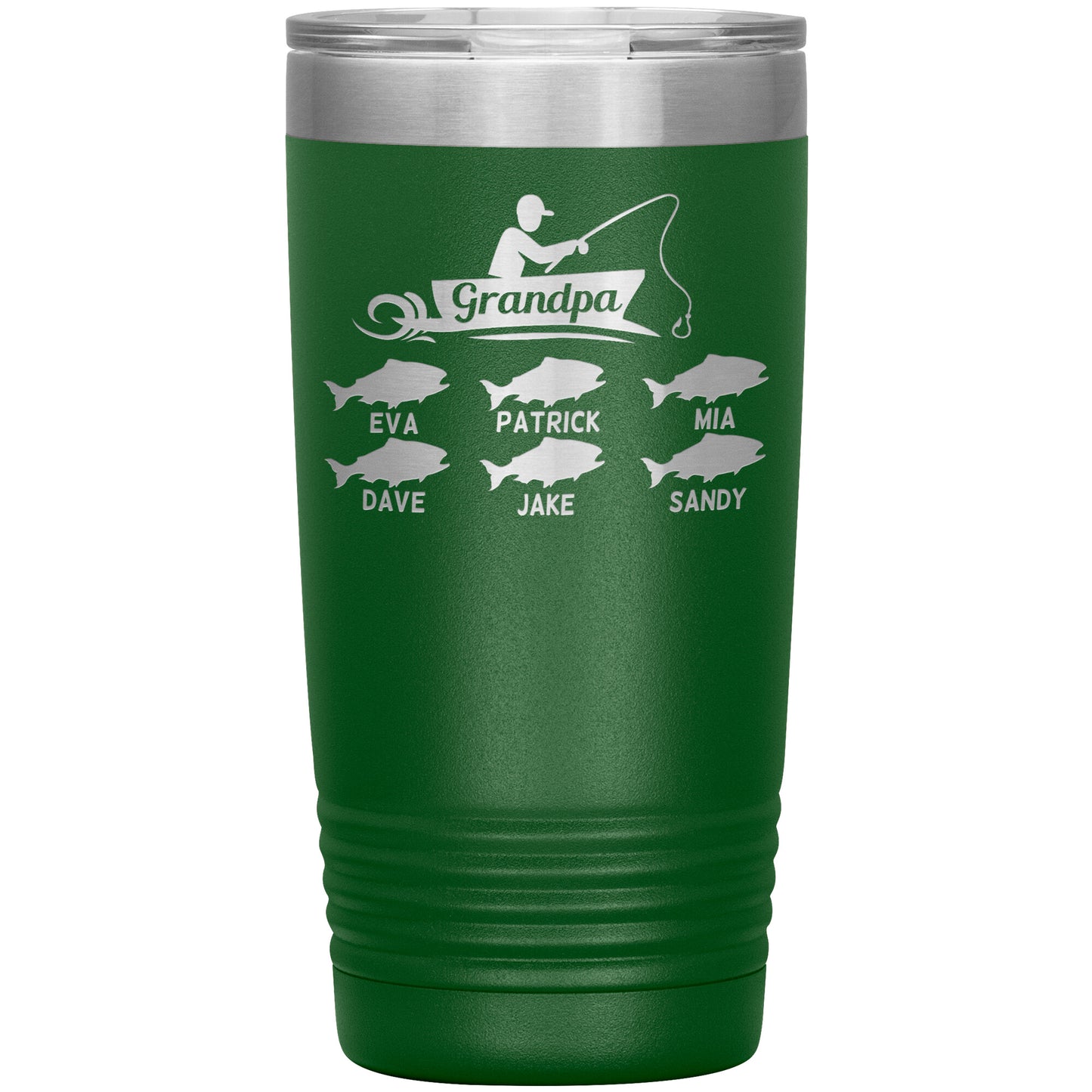 Grandpa Fishing Personalize Tumbler