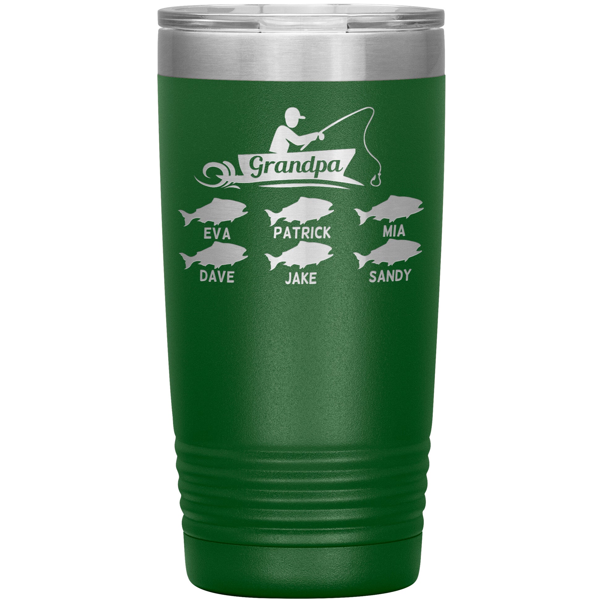 Grandpa Fishing Personalize Tumbler