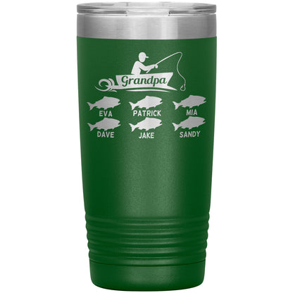 Grandpa Fishing Personalize Tumbler