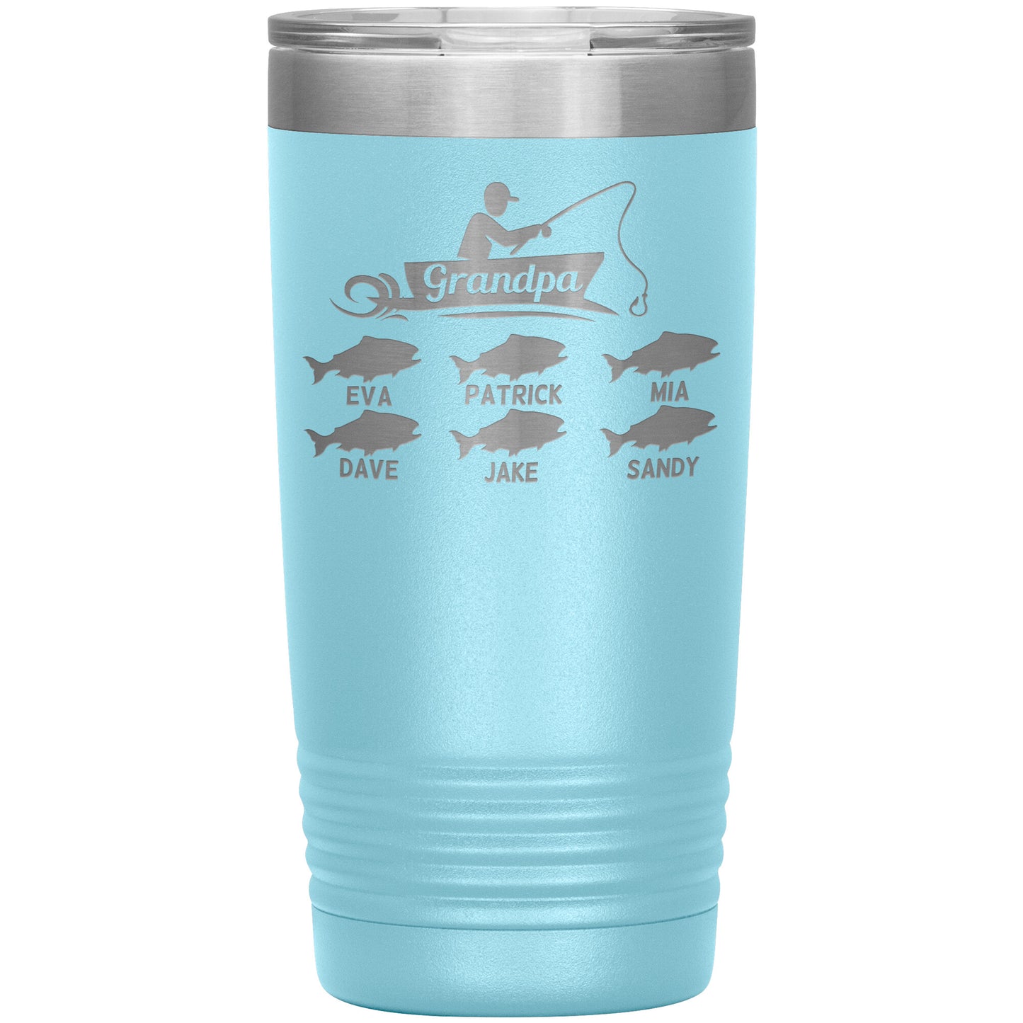 Grandpa Fishing Personalize Tumbler
