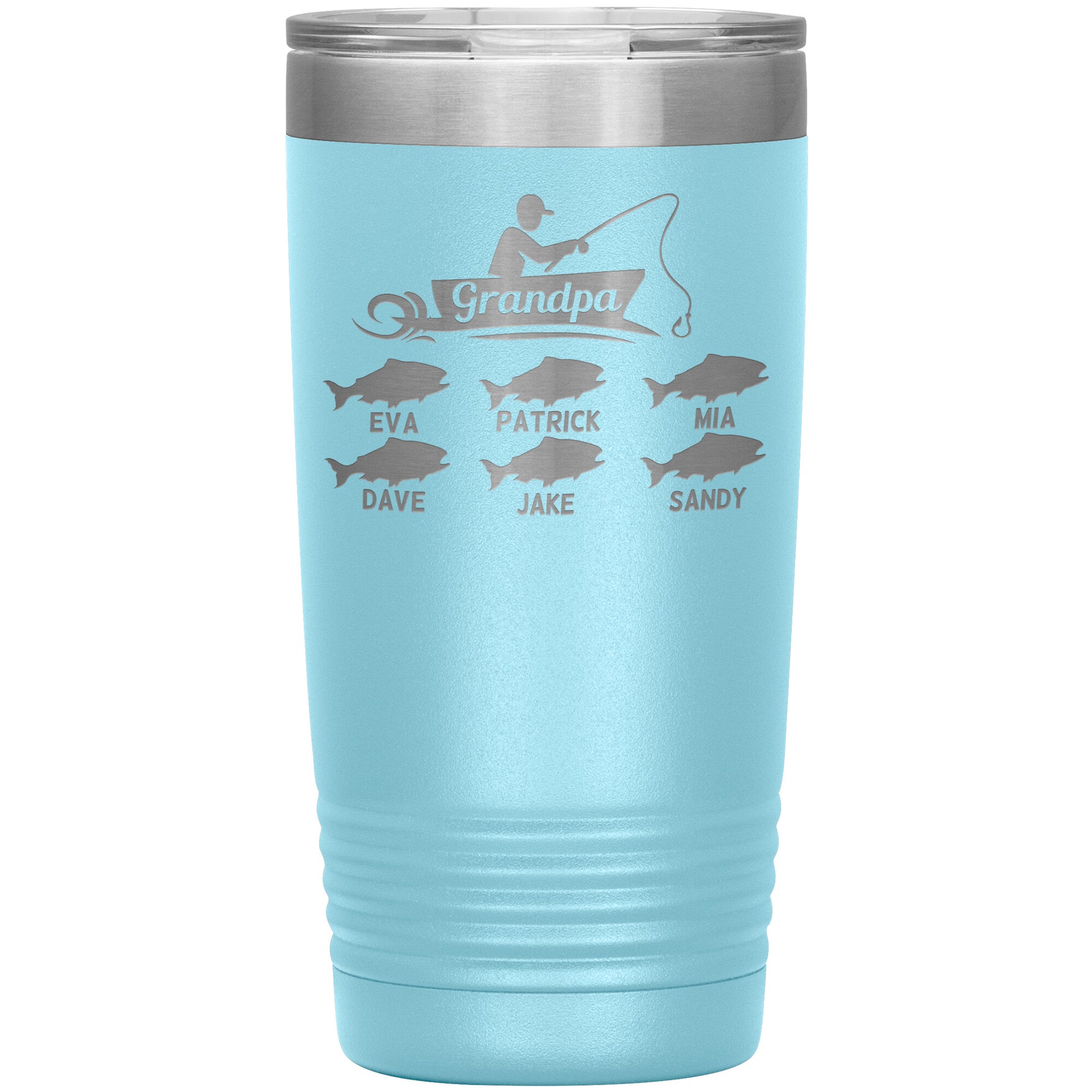 Grandpa Fishing Personalize Tumbler