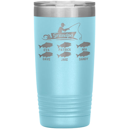 Grandpa Fishing Personalize Tumbler