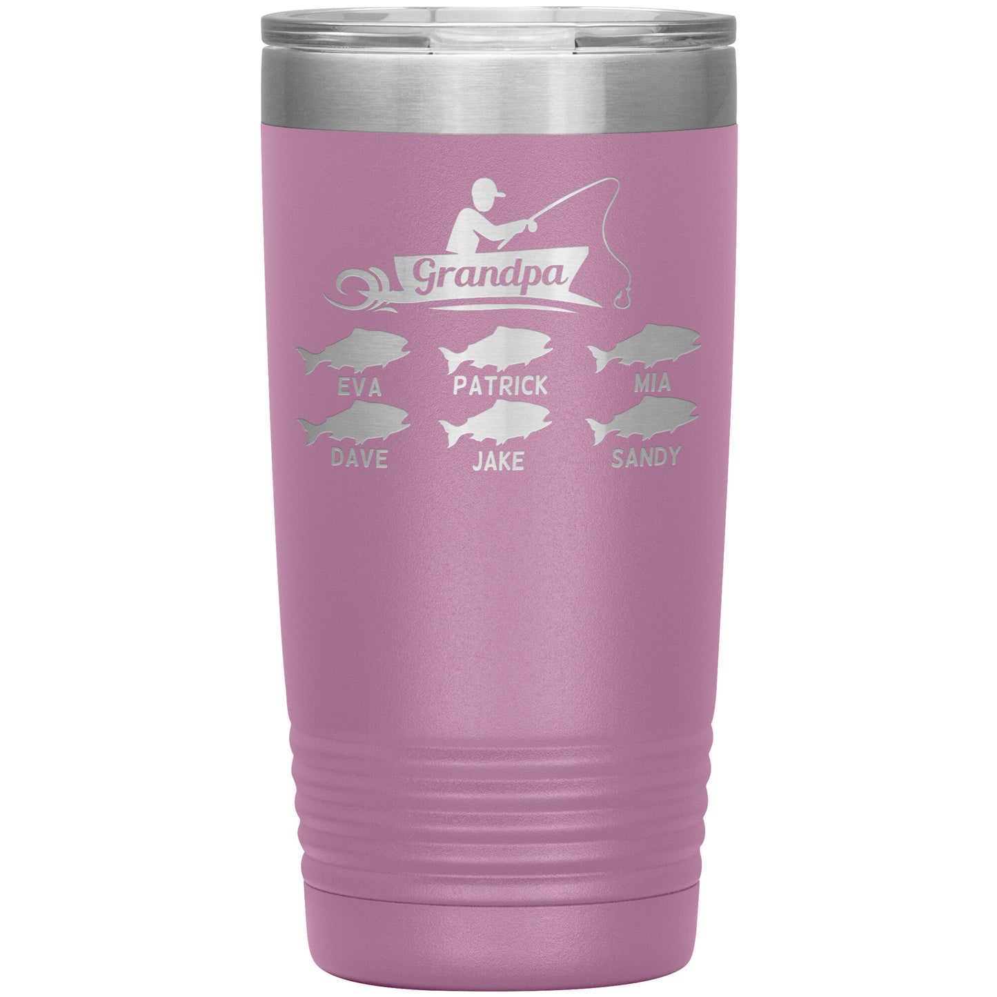 Grandpa Fishing Personalize Tumbler