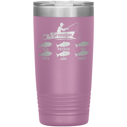 Grandpa Fishing Personalize Tumbler
