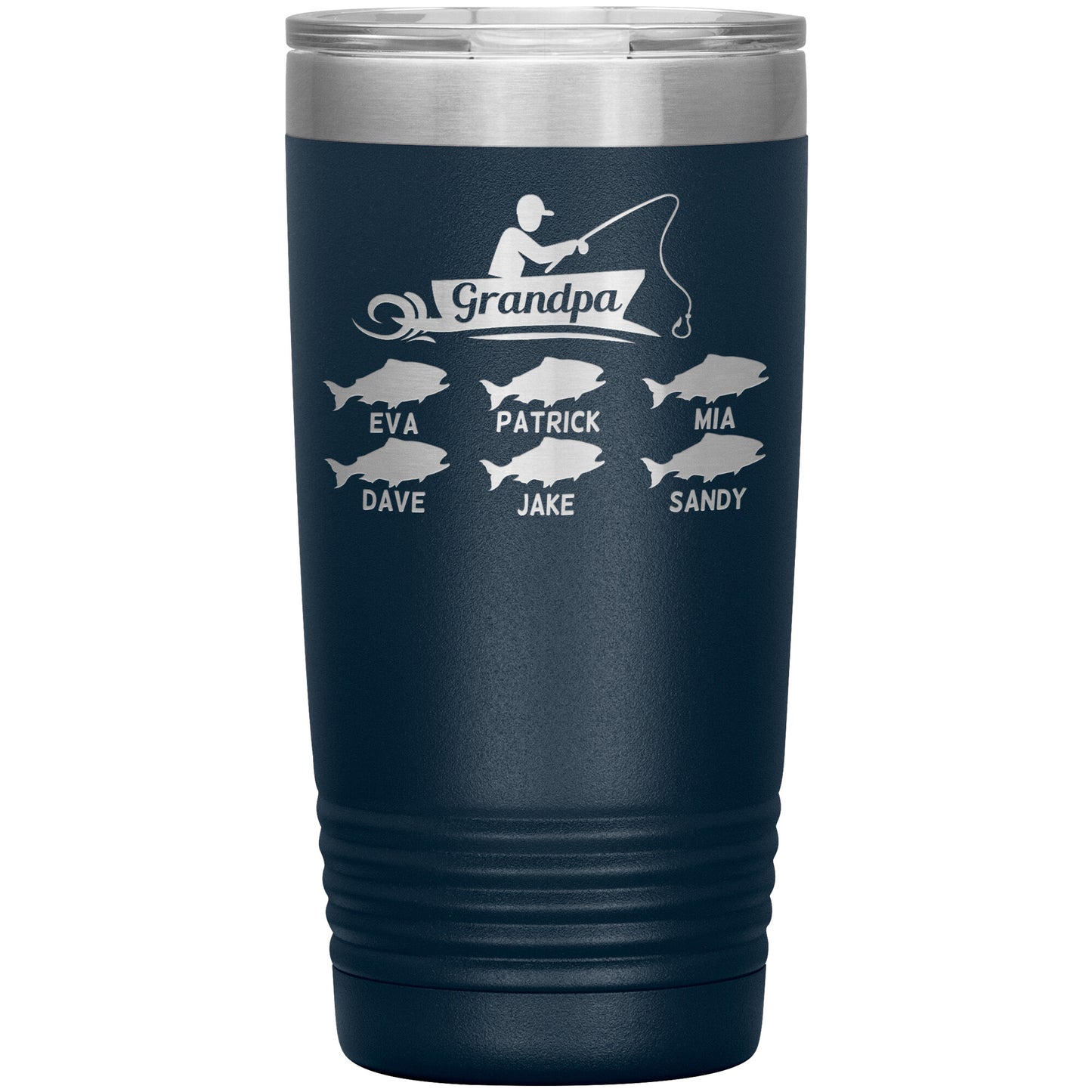 Grandpa Fishing Personalize Tumbler