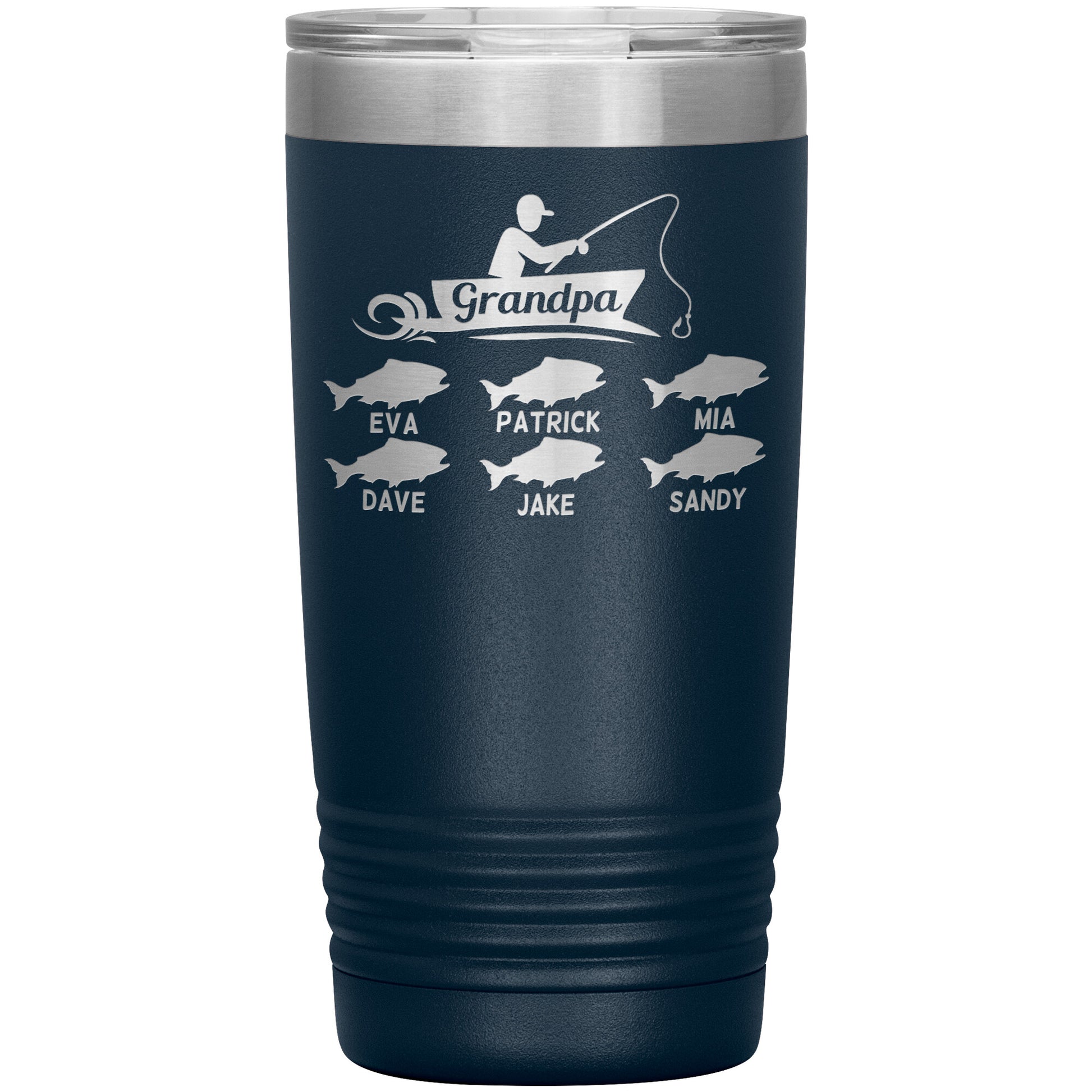 Grandpa Fishing Personalize Tumbler