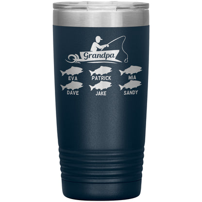 Grandpa Fishing Personalize Tumbler