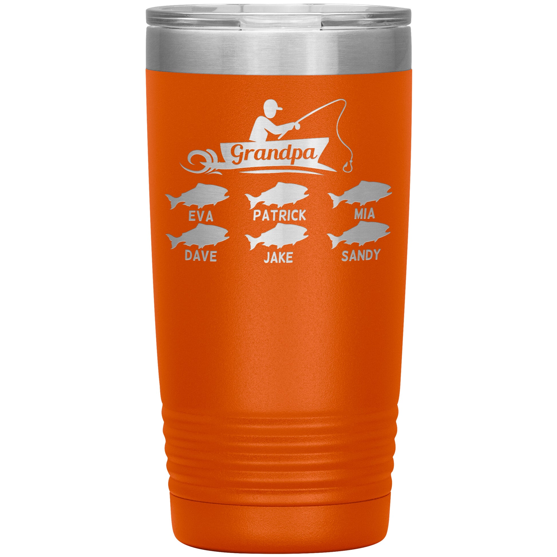 Grandpa Fishing Personalize Tumbler