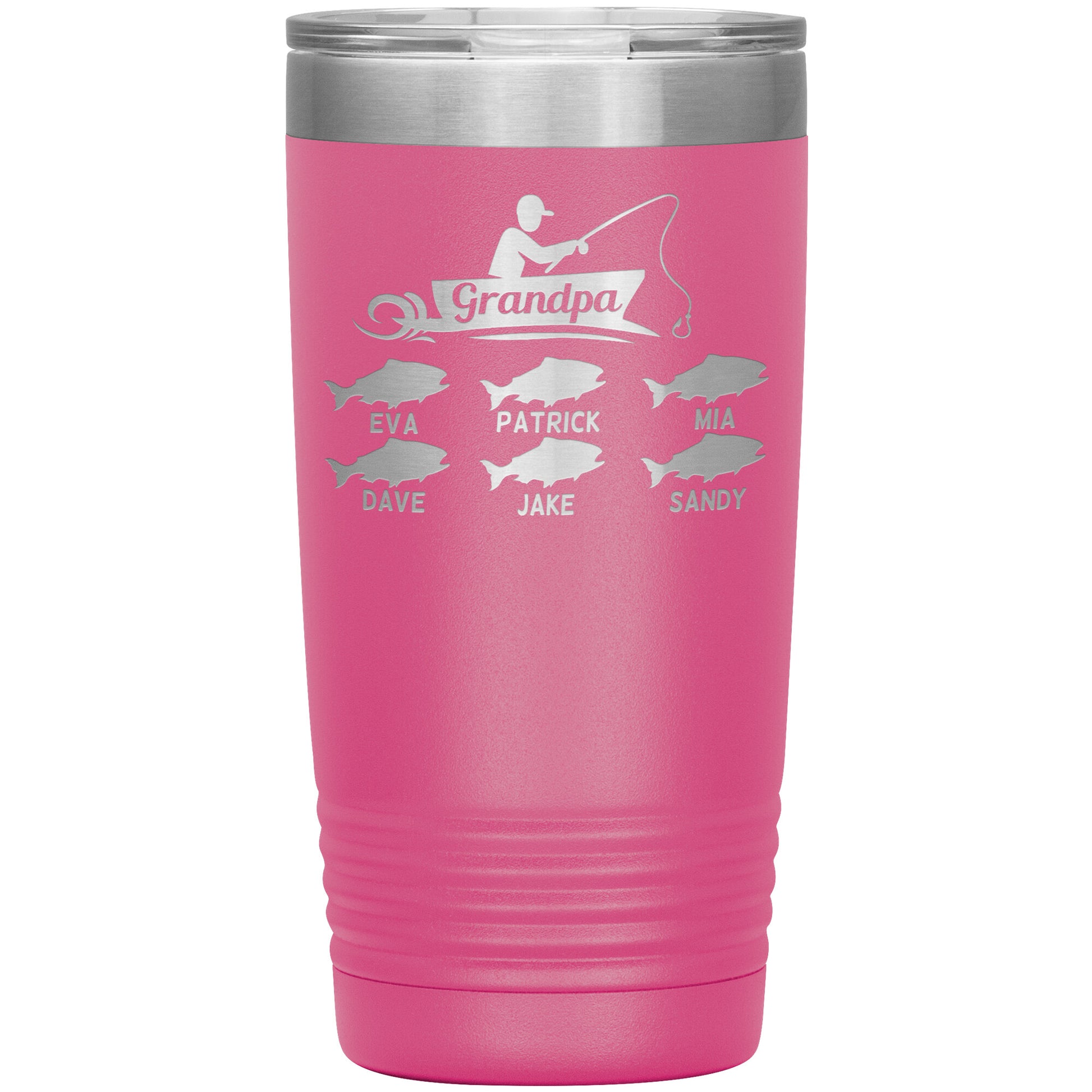 Grandpa Fishing Personalize Tumbler