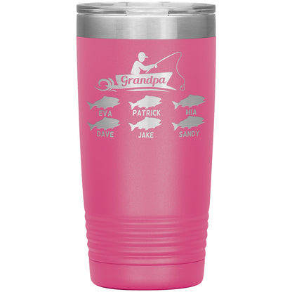 Grandpa Fishing Personalize Tumbler