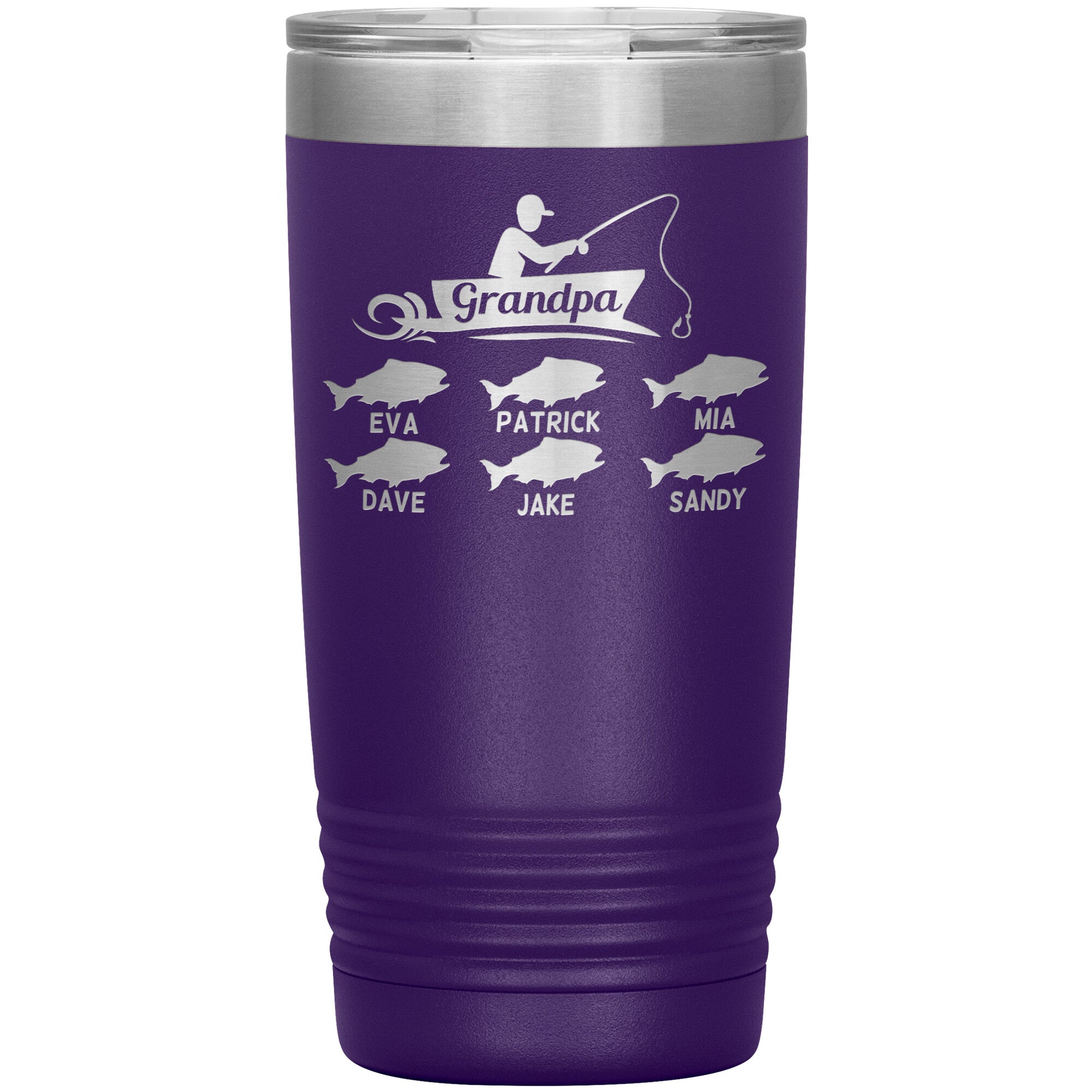 Grandpa Fishing Personalize Tumbler
