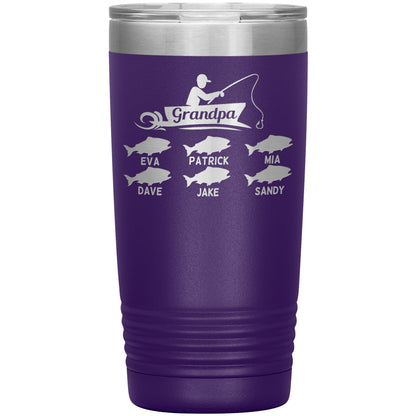 Grandpa Fishing Personalize Tumbler