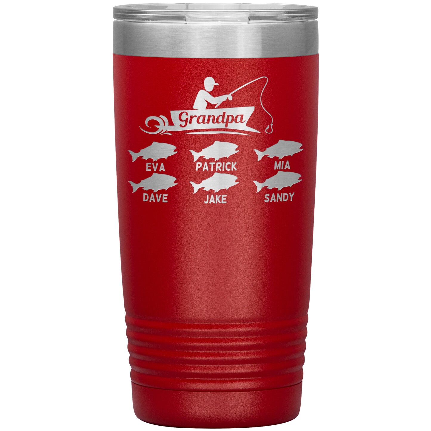 Grandpa Fishing Personalize Tumbler
