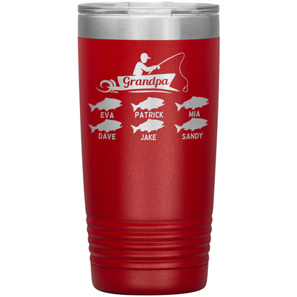 Grandpa Fishing Personalize Tumbler
