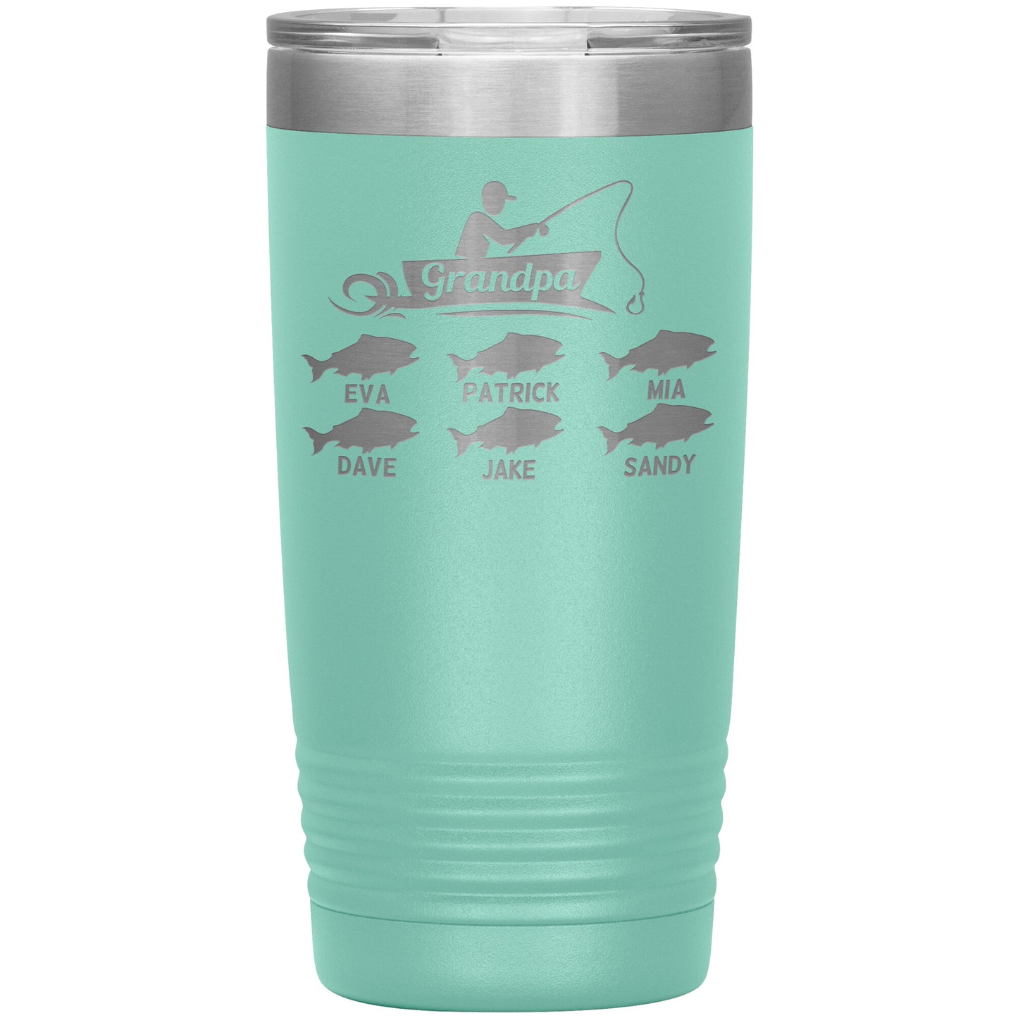 Grandpa Fishing Personalize Tumbler