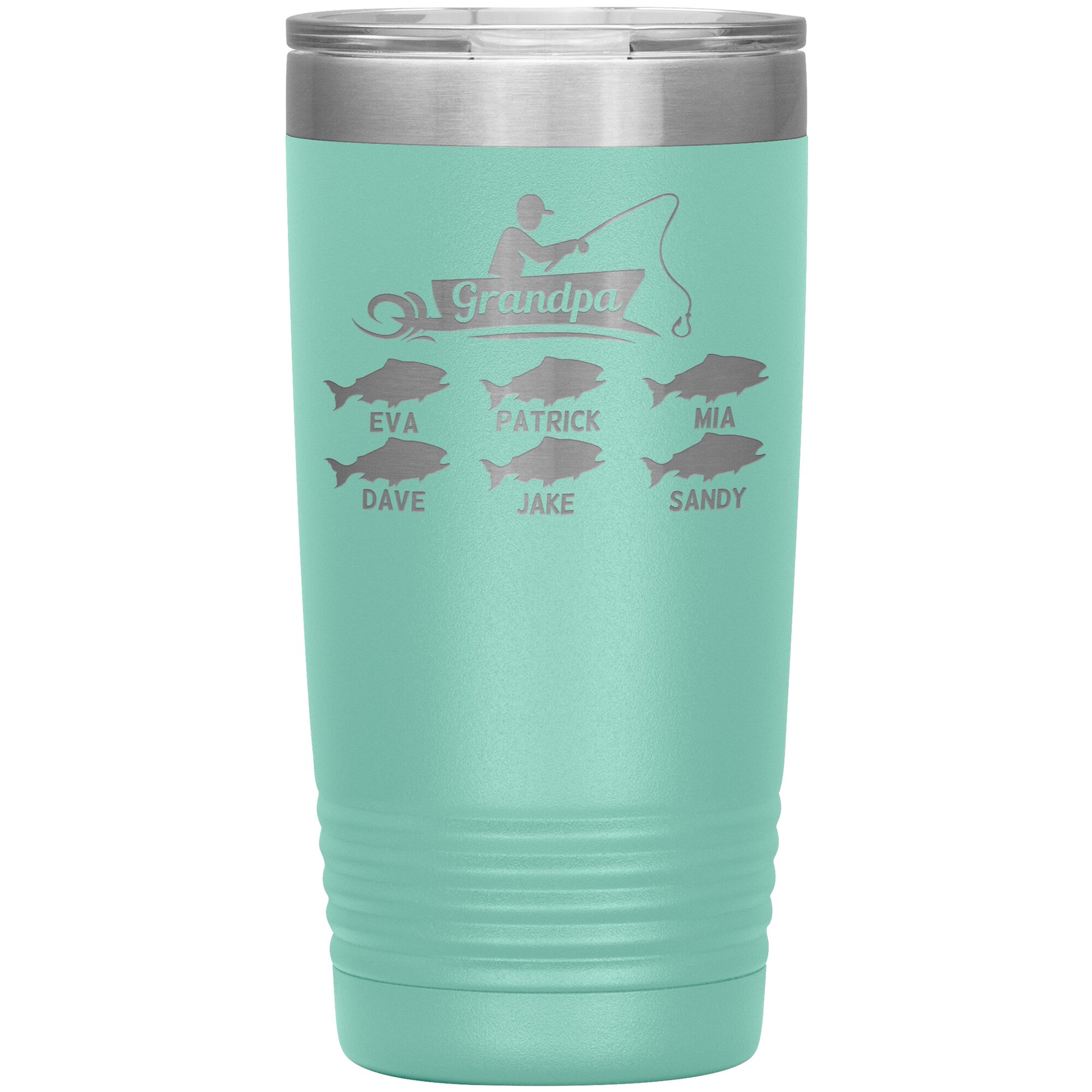 Grandpa Fishing Personalize Tumbler