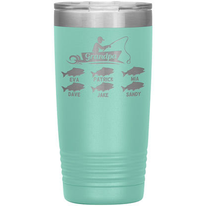 Grandpa Fishing Personalize Tumbler