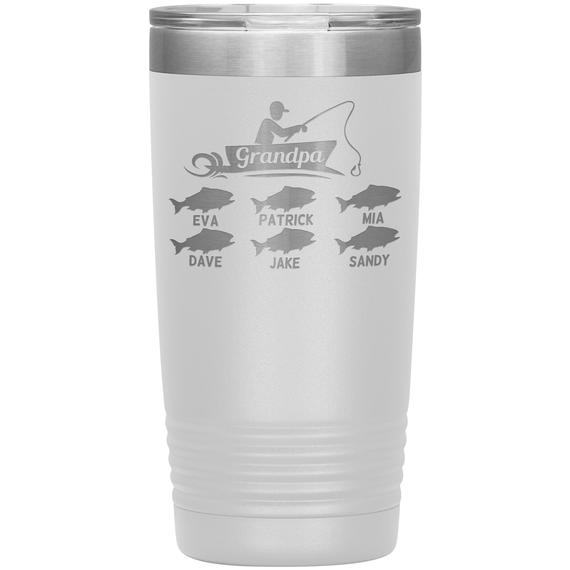 Grandpa Fishing Personalize Tumbler