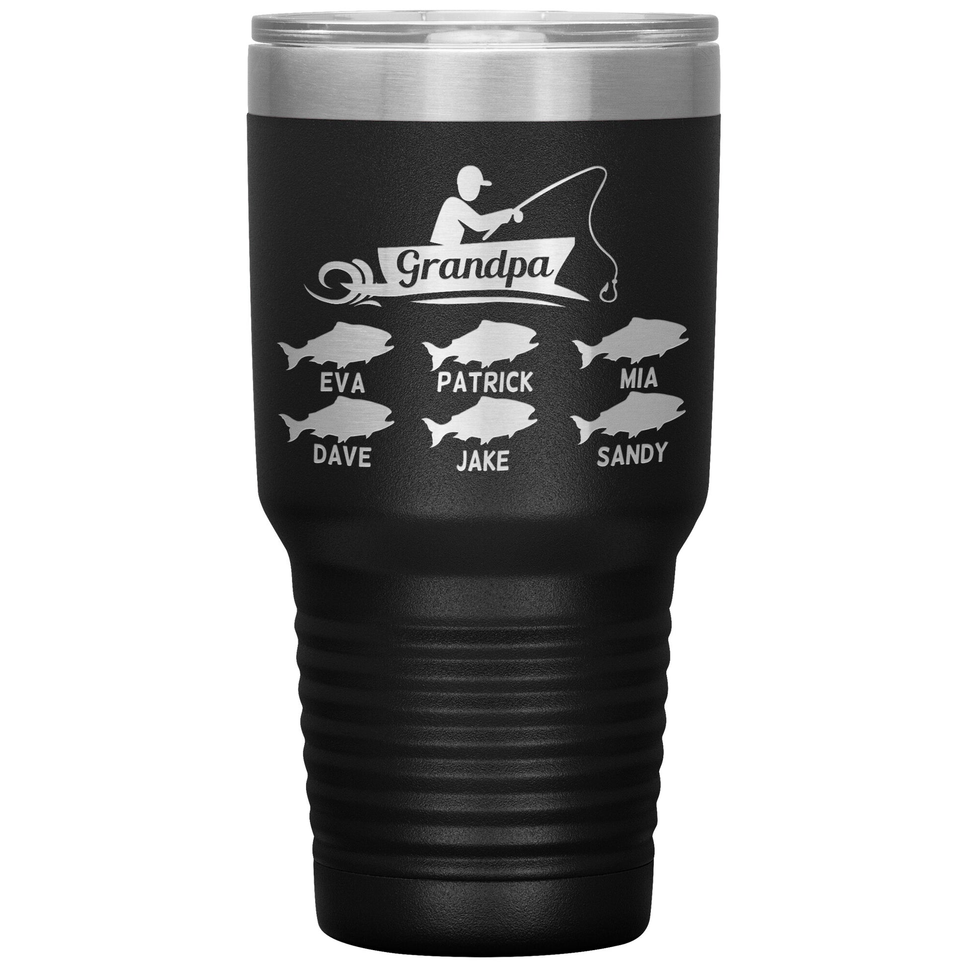 Grandpa Fishing Personalize Tumbler