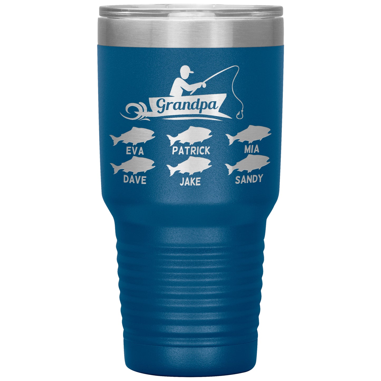 Grandpa Fishing Personalize Tumbler