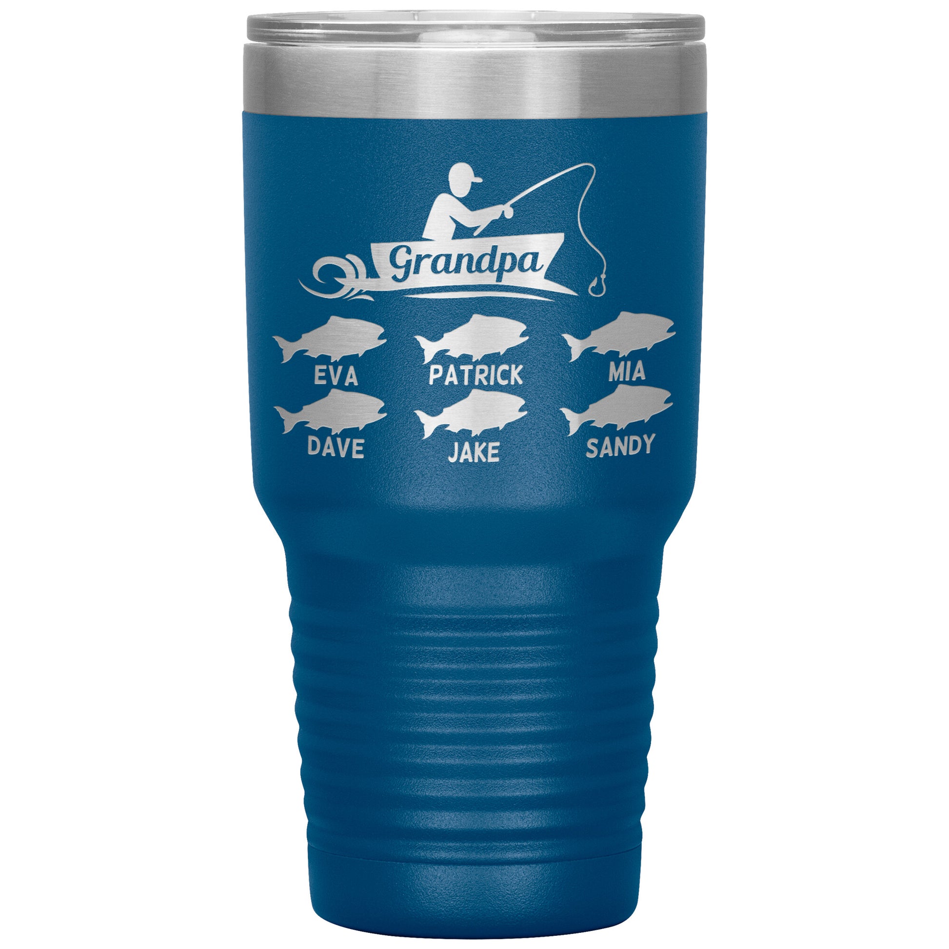 Grandpa Fishing Personalize Tumbler
