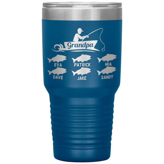 Grandpa Fishing Personalize Tumbler