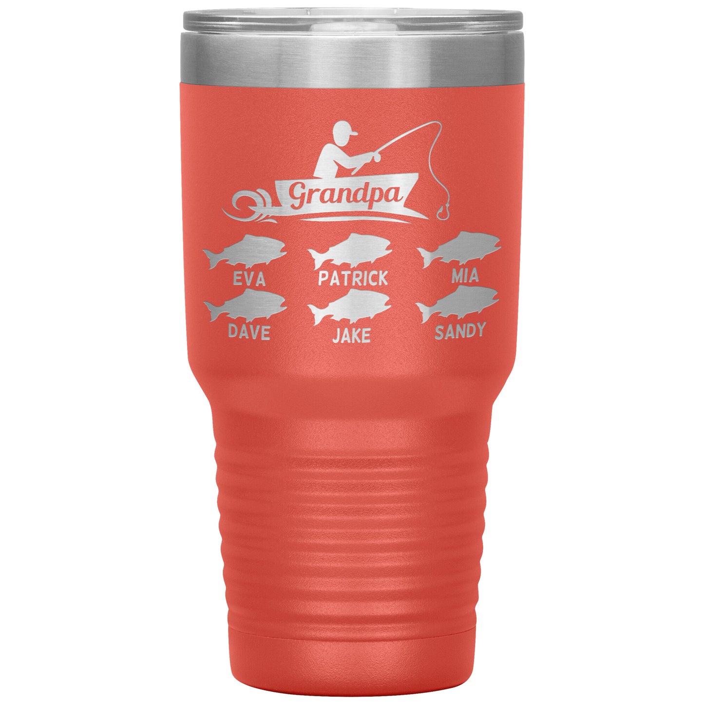Grandpa Fishing Personalize Tumbler