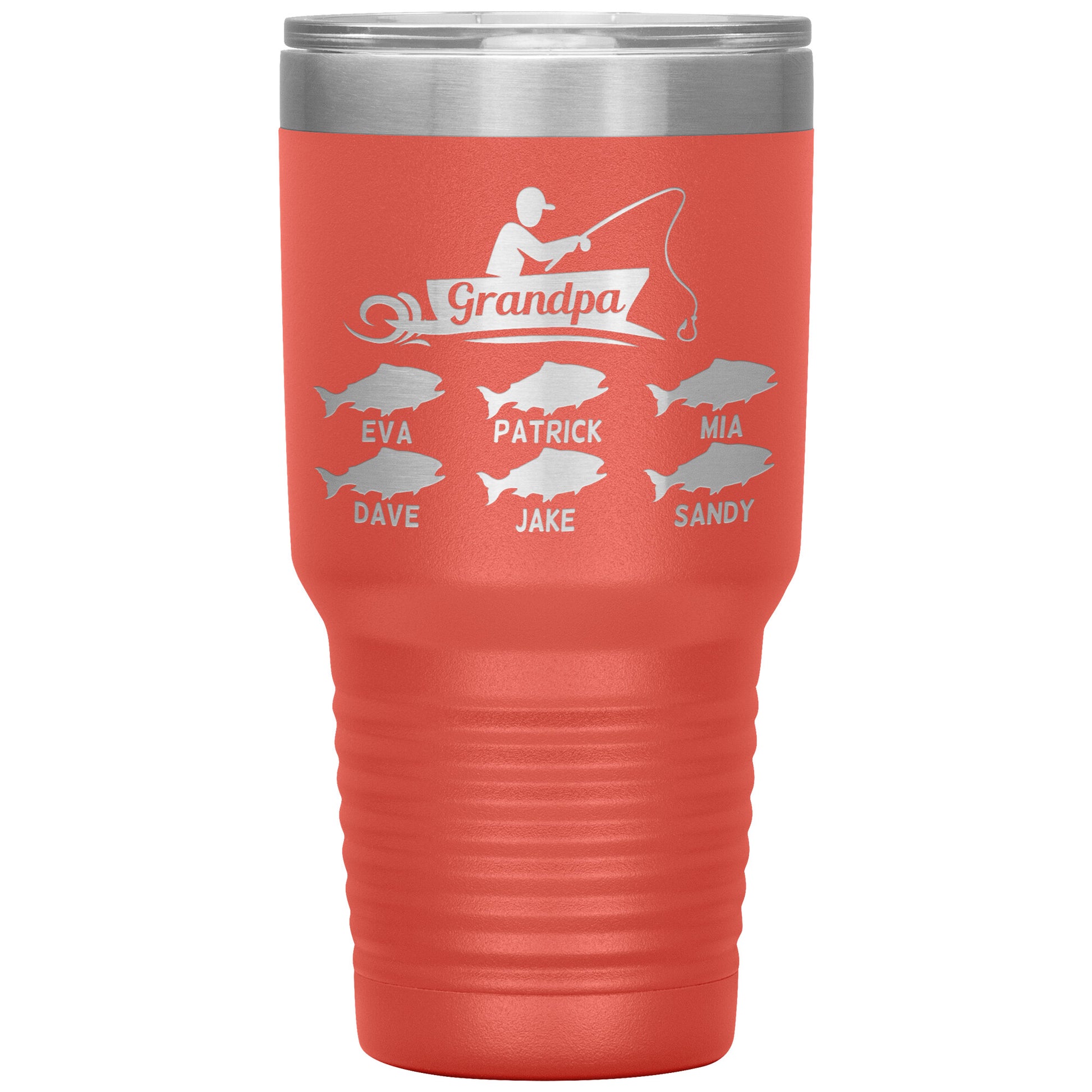 Grandpa Fishing Personalize Tumbler