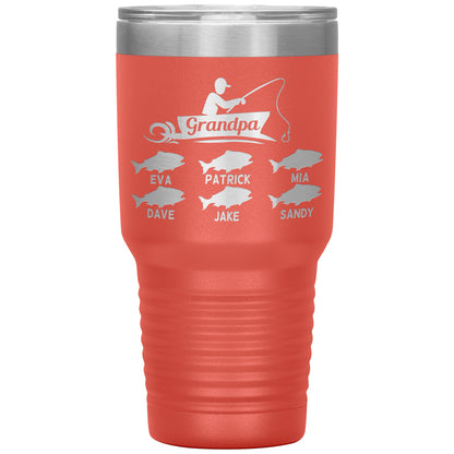 Grandpa Fishing Personalize Tumbler