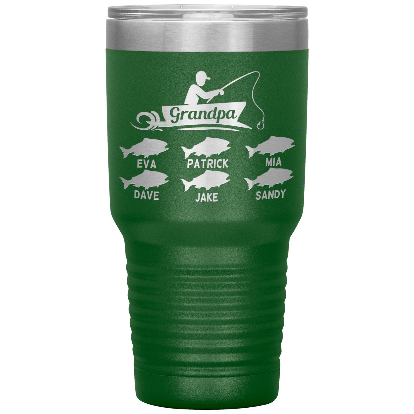 Grandpa Fishing Personalize Tumbler