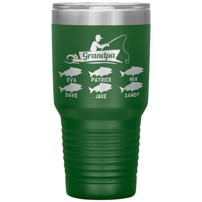 Grandpa Fishing Personalize Tumbler