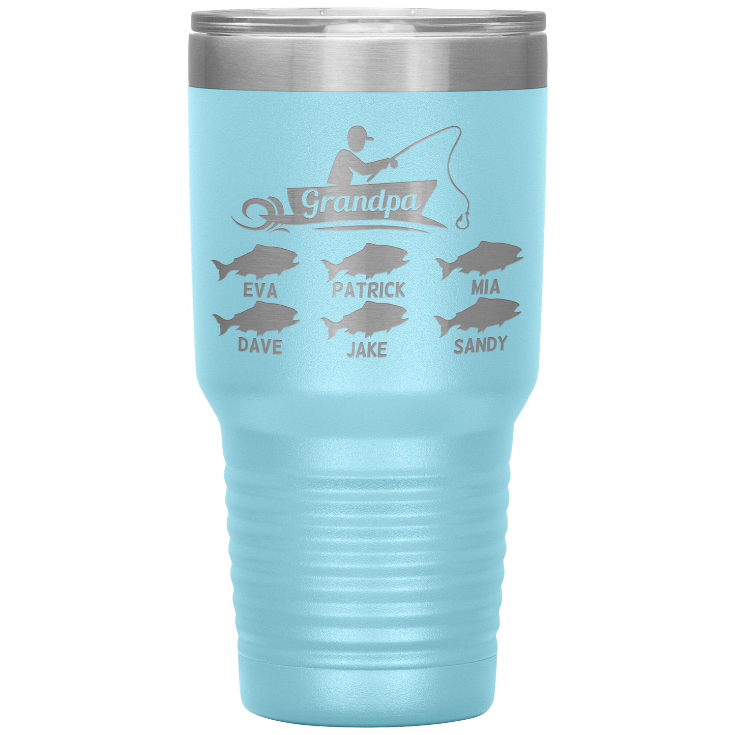 Grandpa Fishing Personalize Tumbler