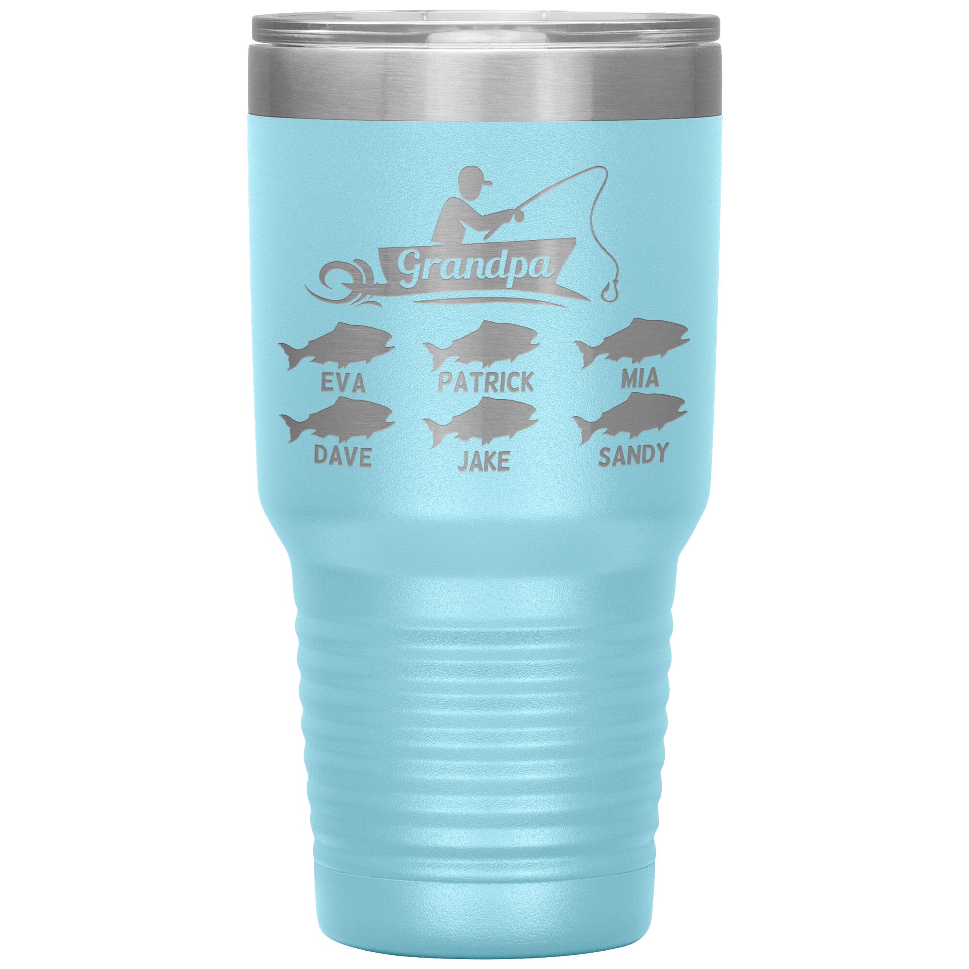 Grandpa Fishing Personalize Tumbler