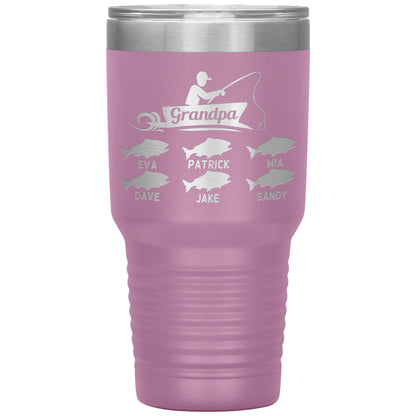 Grandpa Fishing Personalize Tumbler