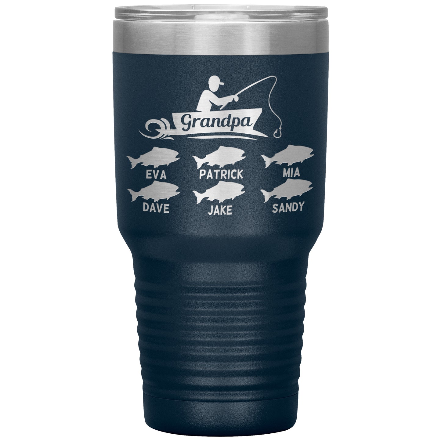 Grandpa Fishing Personalize Tumbler